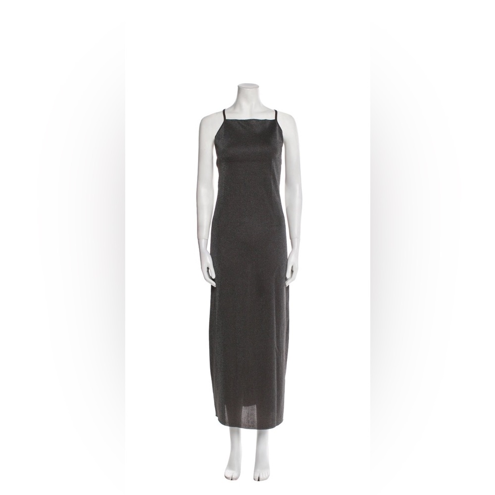Altuzzara Square Neckline Backless Spaghetti-Strap Maxi Dress